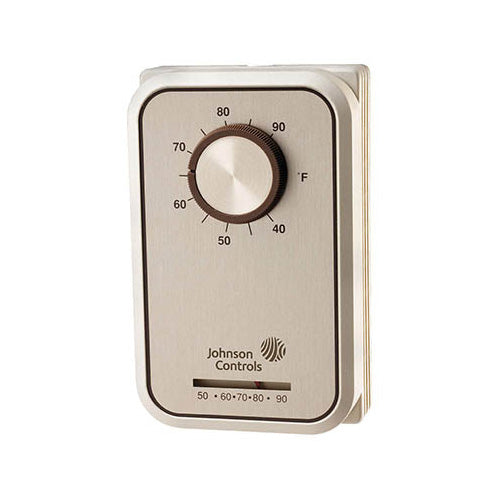 T26S-22C Johnson Controls Line Voltage Thermostat 5 to 30C, w/ Thermometer